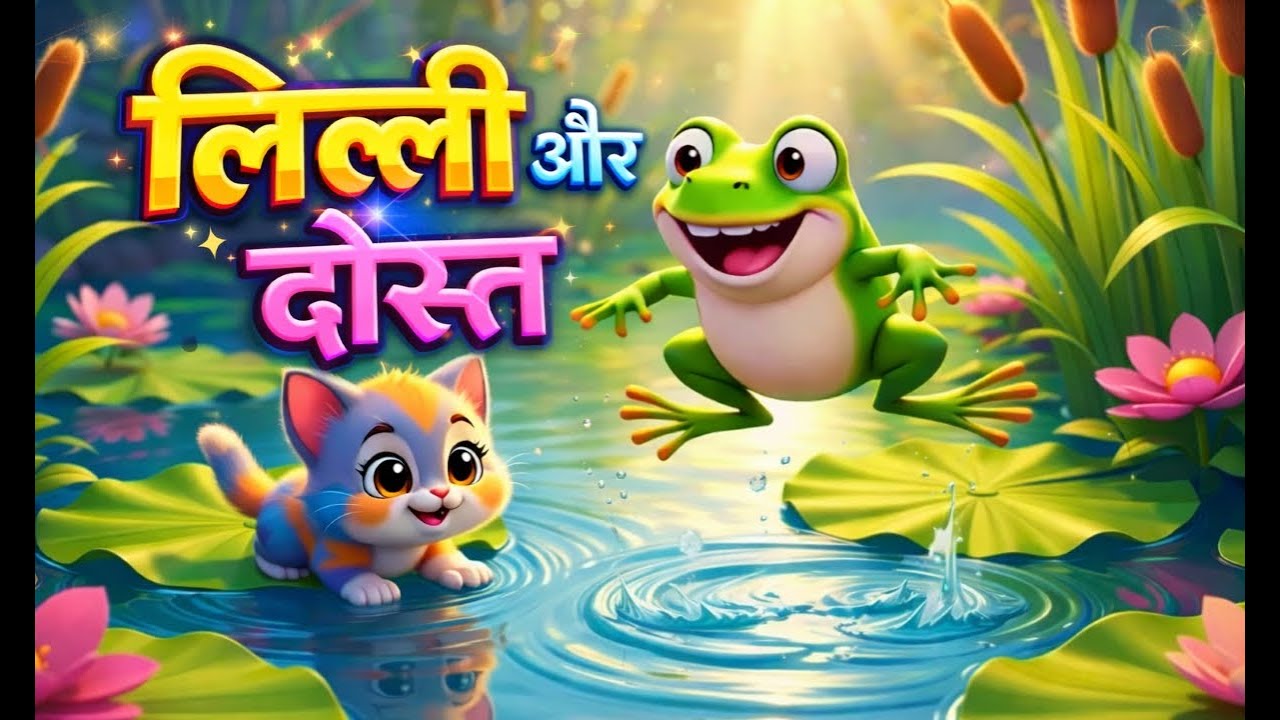 लिल्ली और दोस्त |Lilly aur Dost | म्याऊँ म्याऊँ | बच्चों की मजेदार कविता | Cute Cat Song|Billi Mausi