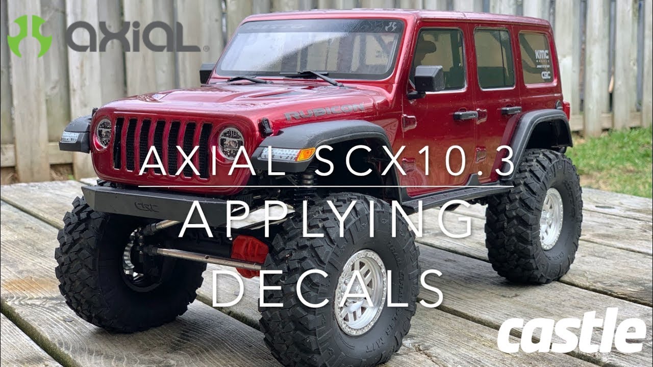 Axial SCX10 III (Tips for Applying Windows Decals)