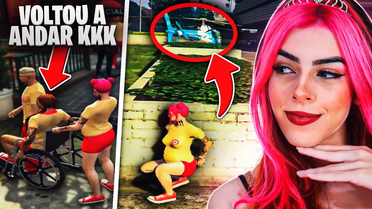 ÉPICO! Fugi da PM a PÉ, ALGEMADA e GRÁVIDA! (Selena - GTA RP) EP.13