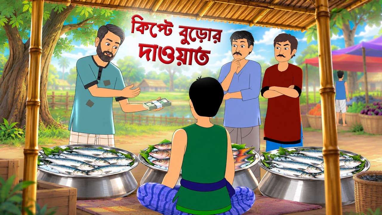 কিপ্টে বুড়োর দাওয়াত | Kipte Buror Dawat | Bengali Animated Story | Golpo Konna Storytelling