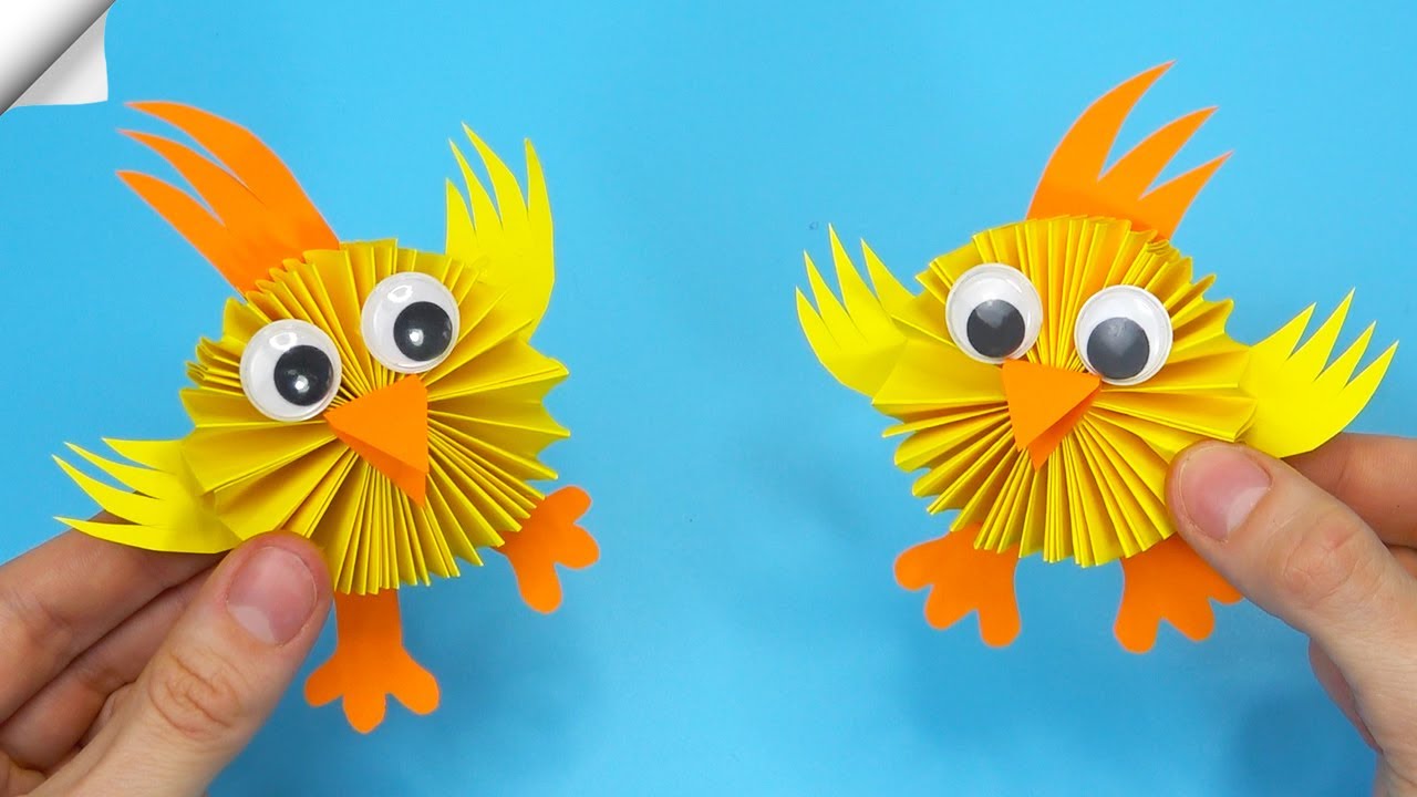Easter paper Crafts | How to Make a Paper Chicken | Easy paper crafts