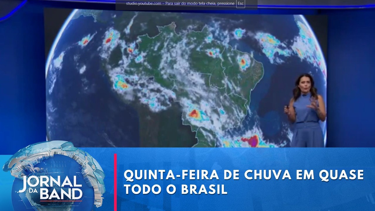 Chuva atinge quase todo o Brasil e Rio de Janeiro fica em alerta | Jornal da Band