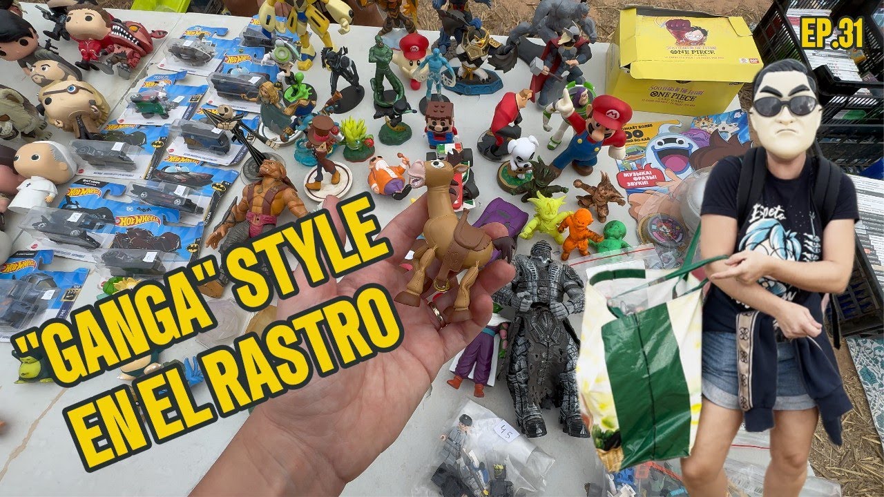 GANGAS en el RASTRO. Muchos JUGUETES, CONSOLAS, CÁMARAS, VHS...(Tarragona).EP.31