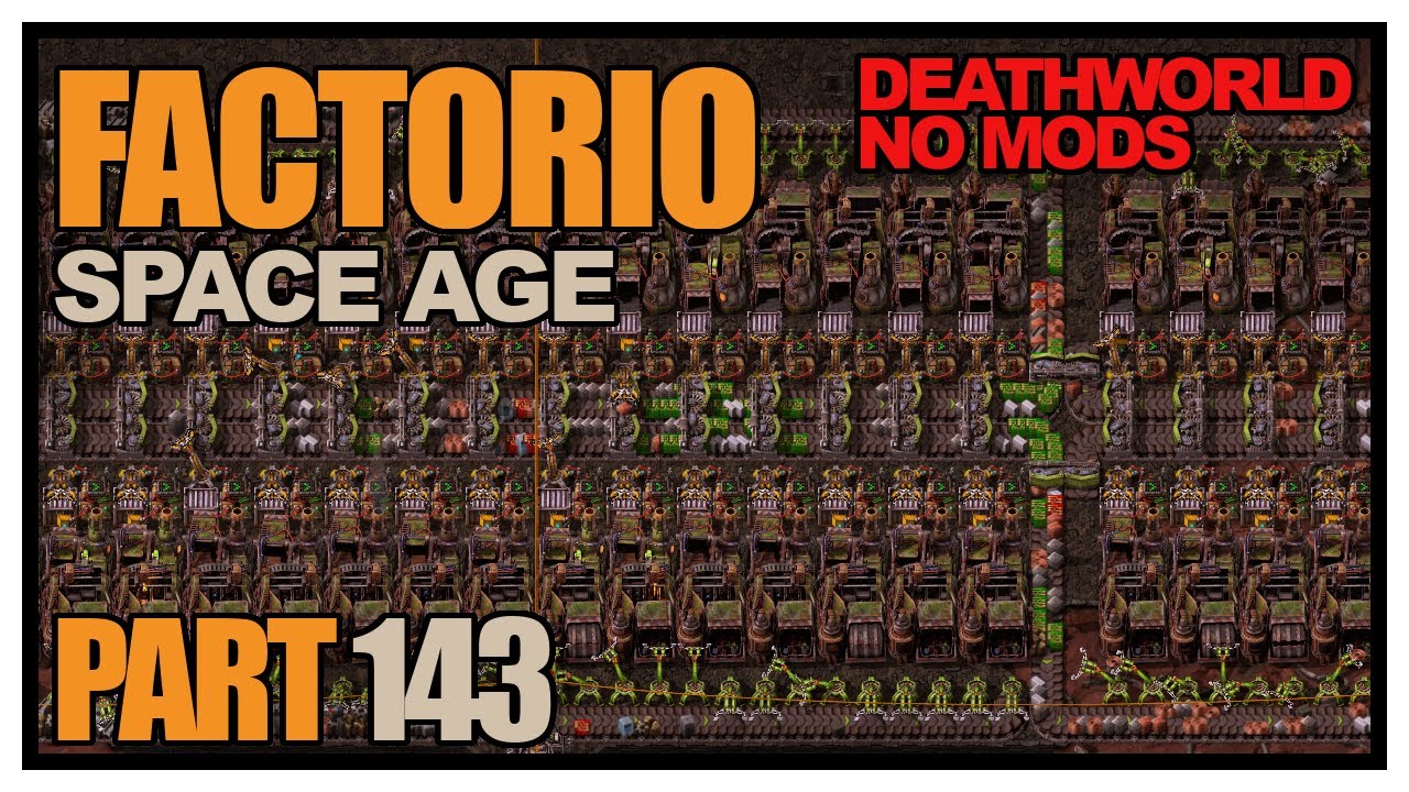 Factorio Space Age - Episode 143 - The ultimate scrap recycling build?! (Deathworld, no mods)