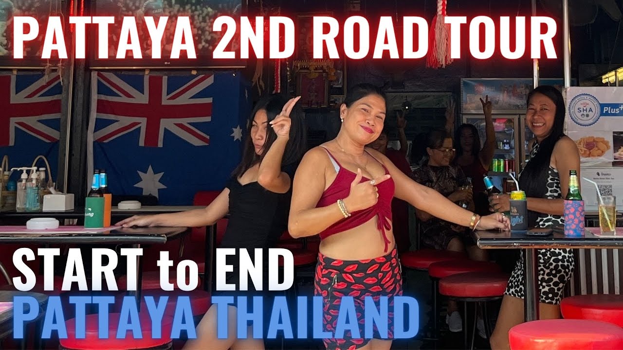 Pattaya 2nd Road TOUR - Showing ALL the INTERESTING places START to END - Pattaya Thailand
