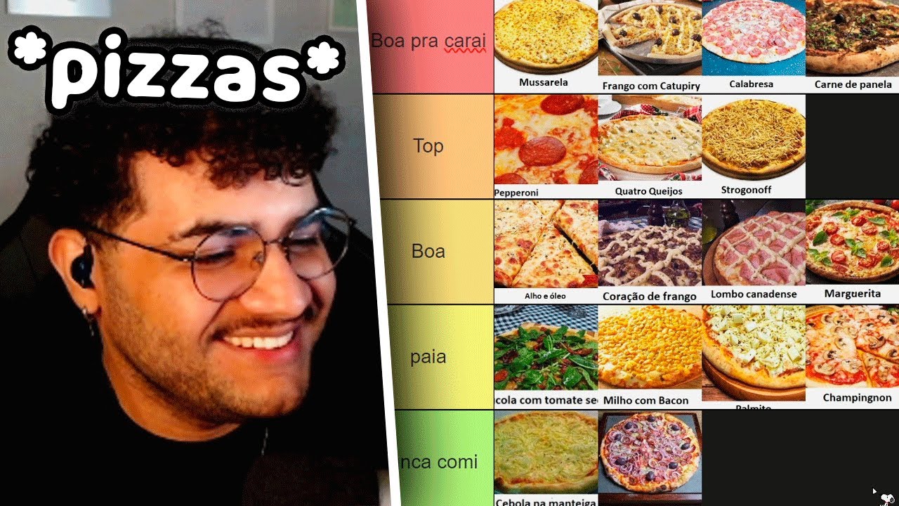 Definindo quais s&atilde;o os MELHORES sabores de pizza na tierlist 🍕😬