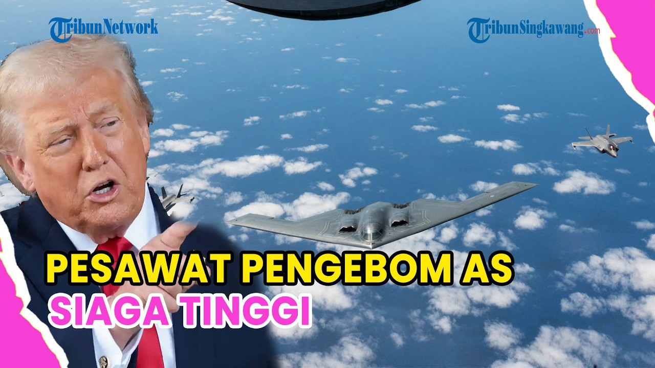 🔺PESAWAT PENGEBOM B-2 AS SIAGA TINGGI❗SIAP BOMBARDIR SITUS NUKLIR DAN RUDAL IRAN