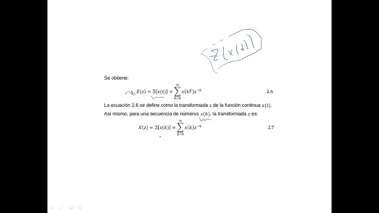 introducci&oacute;n a la transformada z (control digital)