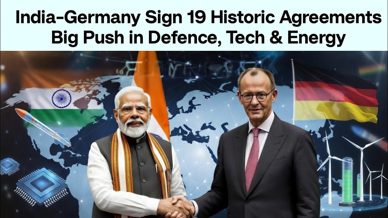 India-Germany Sign 19 Historic Agreements | Big Push in Defence, Tech & Energy