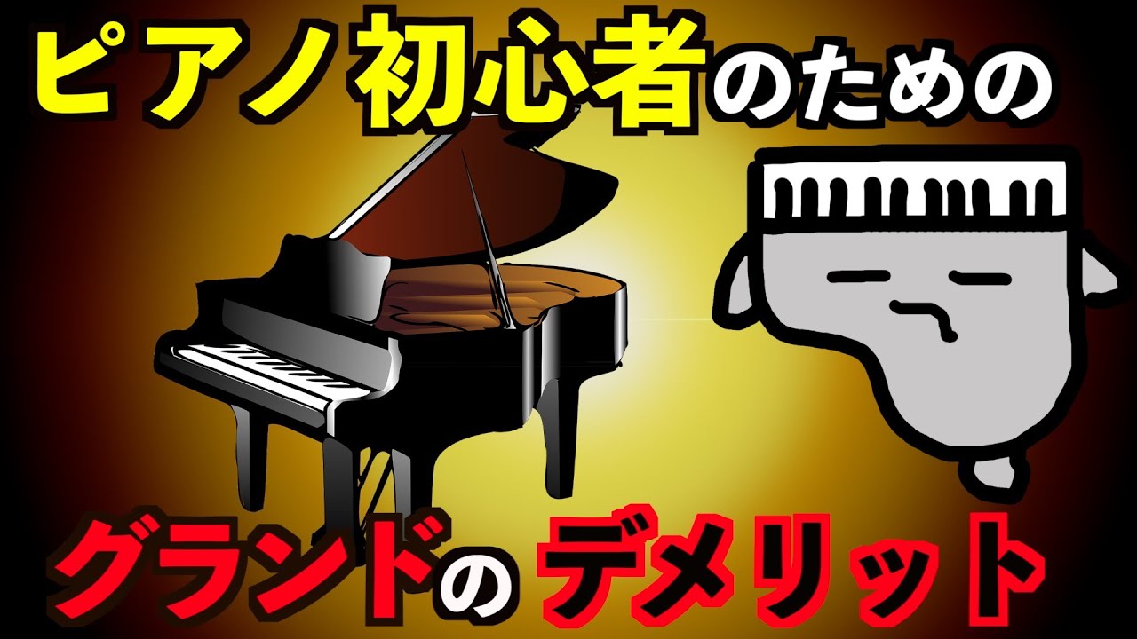 【ピアノ初心者】グランドピアノのデメリット