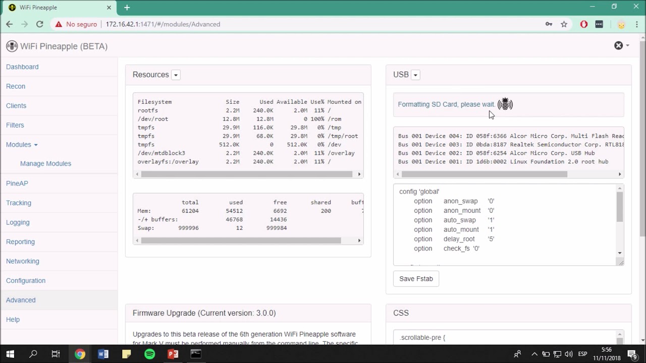 Wifi Pineapple - Configuracion y Baby Steps