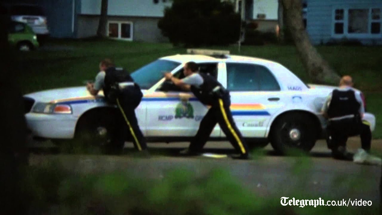 Canada shooting: manhunt for police killer