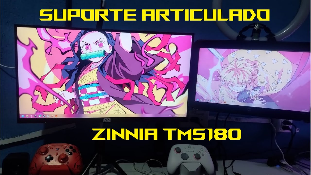 Suporte de Monitor: Vale a pena? Minha experiência montando o setup - Zinnia TMS180
