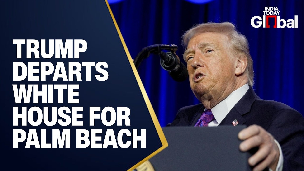 LIVE: President Trump Departs White House En Route to Palm Beach, Florida | Air Force One | USA
