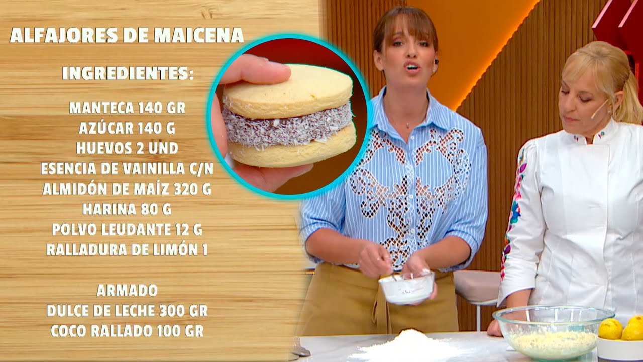 UN CL&Aacute;SICO: Mariana Corbetta con el paso a paso para hacer alfajores de maicena y dulce de leche