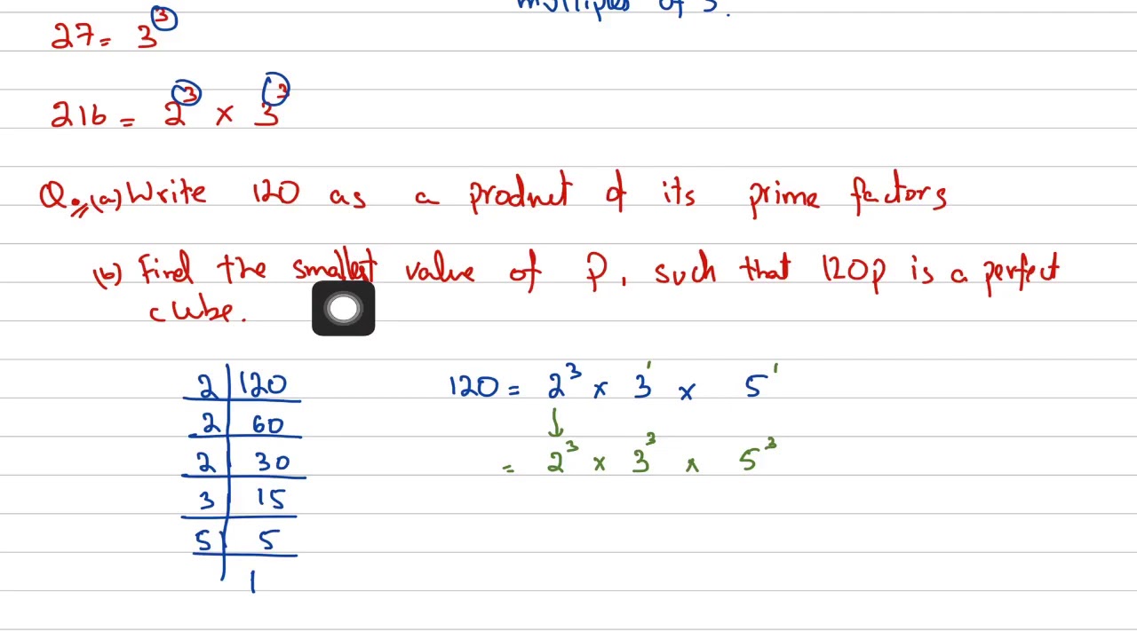 O level Math - Numbers - Perfect squares, cubes, factors and multiples
