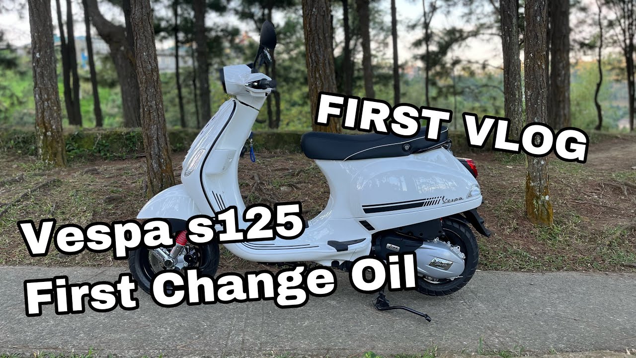Vespa S125 | First Vlog | First Change Oil #vespa #scooter
