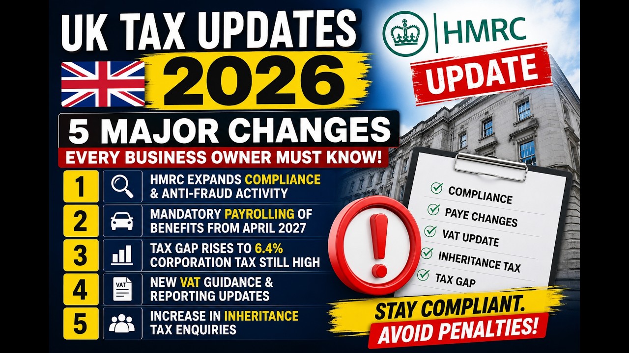 UK Tax Updates 2026 | 5 Major HMRC Changes Every Business Owner Must Know