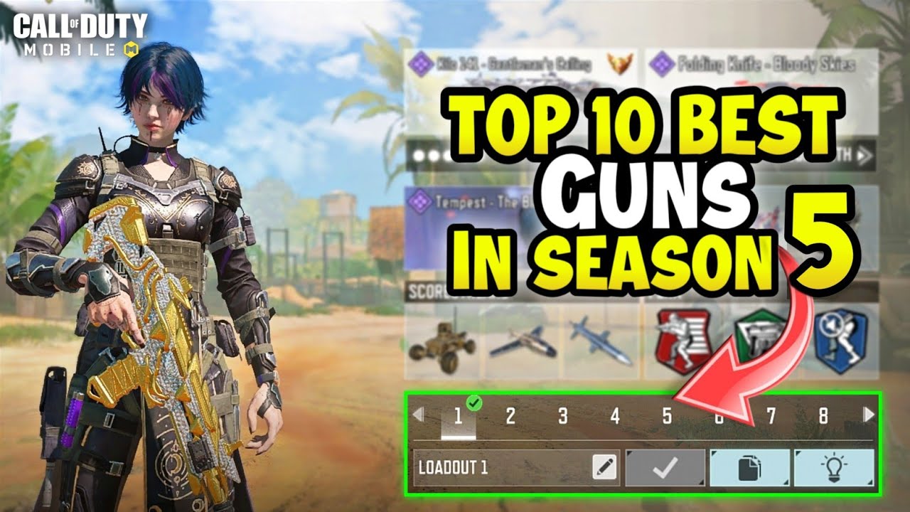 Top 10 Best Guns in CODM Season 5 | Gunsmith Loadout/Class Setup | Cod Mobile