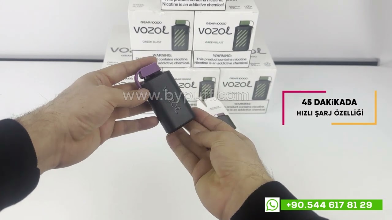 BYPUFF YENİ VOZOL GEAR 10000 &Ccedil;EKİM TANITIM - &Uuml;R&Uuml;N İNCELEMESİ - ORİJİNAL SATIŞ