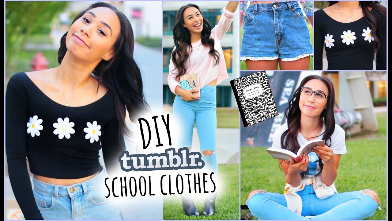 DIY Tumblr Inspired School Clothes! Shopping Life Hacks for Back To School 2014 | MyLifeAsEva
