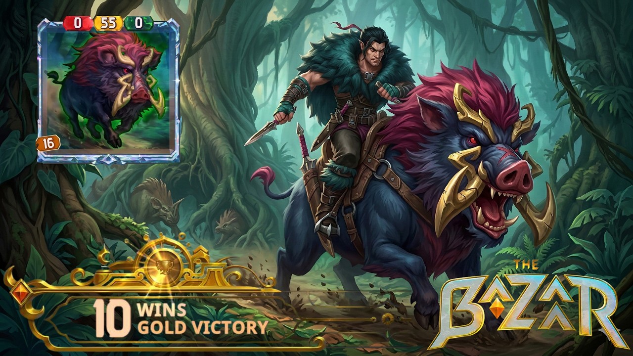 Ep.10 The Bazaar Karnok Gameplay  - Toxic Wild Boar หมูป่าจอมพลัง Crit ไส้แตก