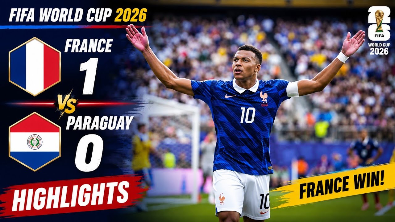 France vs Paraguay 1-0 Highlights | France Edge Past Paraguay | FIFA World Cup 2026