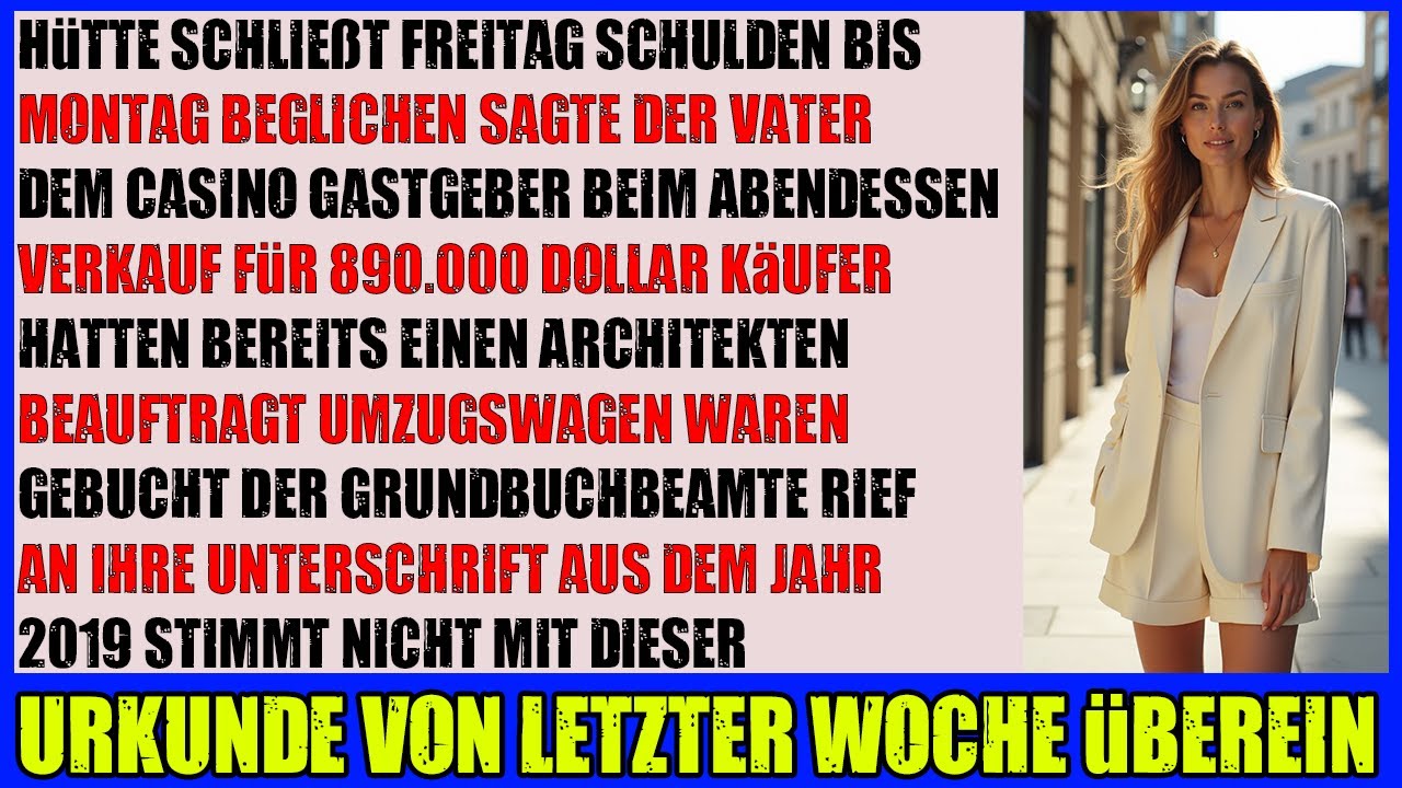 Vater verkauft meine Berghütte wegen Spielschulden  doch ein Fehler verrät alles
