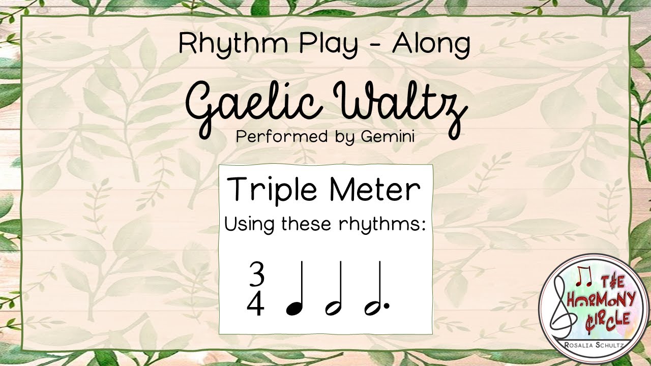 Rhythm Play Along in TRIPLE Meter