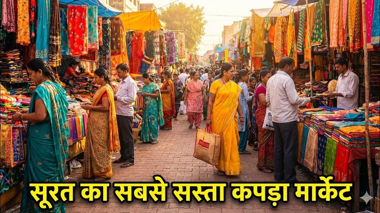 😲सूरत का सबसे  सस्ता बाज़ार 🛍️#Gujarat #viral#Vlog