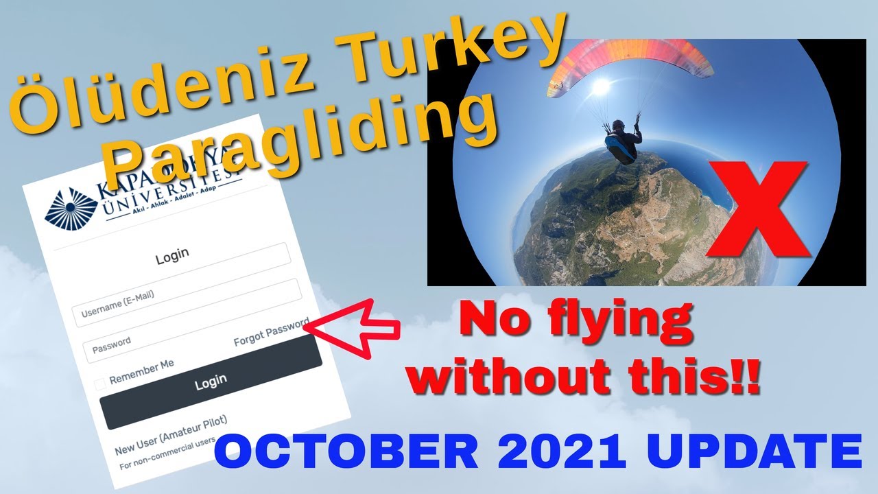 Paraglider Pilot's Guide - Oludeniz 2021- Important Update!!