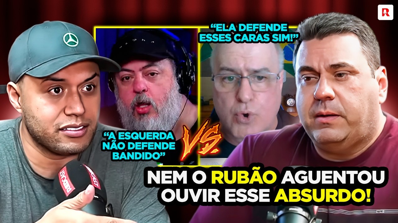 TRETA! RUB&Atilde;O PERDE A LINHA AO VIVO no podcast 3 IRM&Atilde;OS!