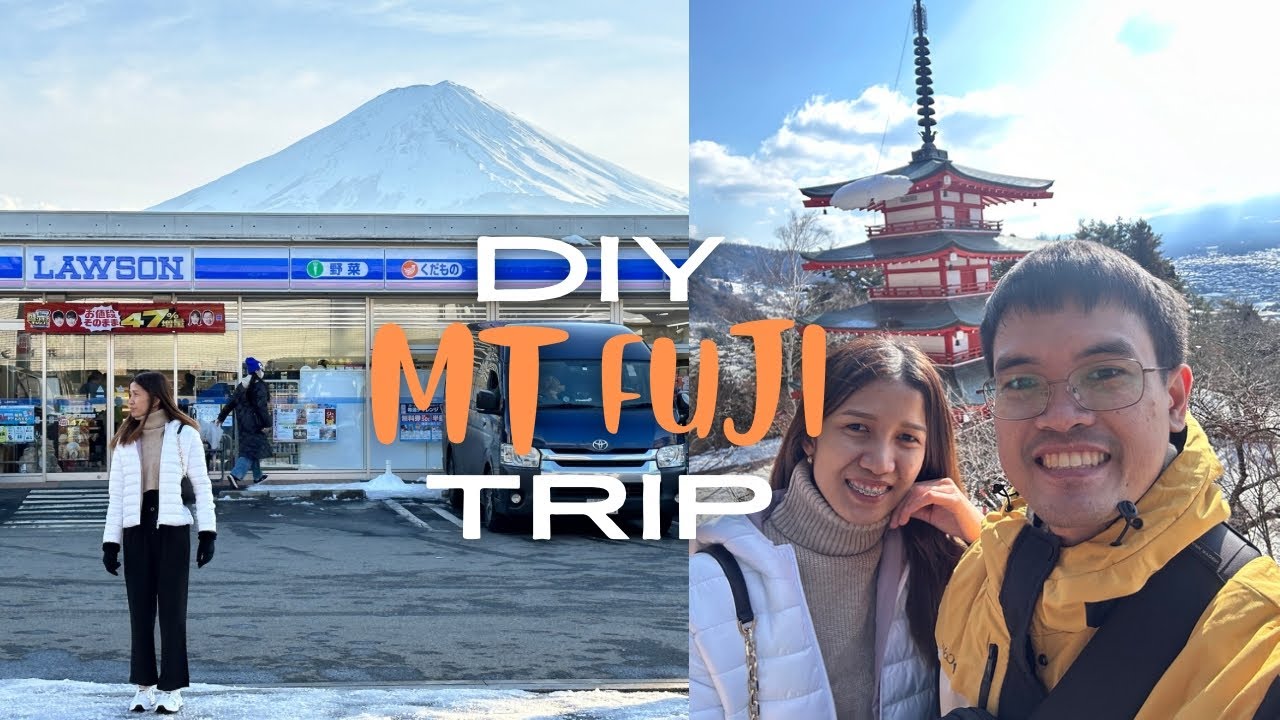DIY Travel Around Mount Fuji! | Kawaguchiko, Chureito, Honcho St, Lawson
