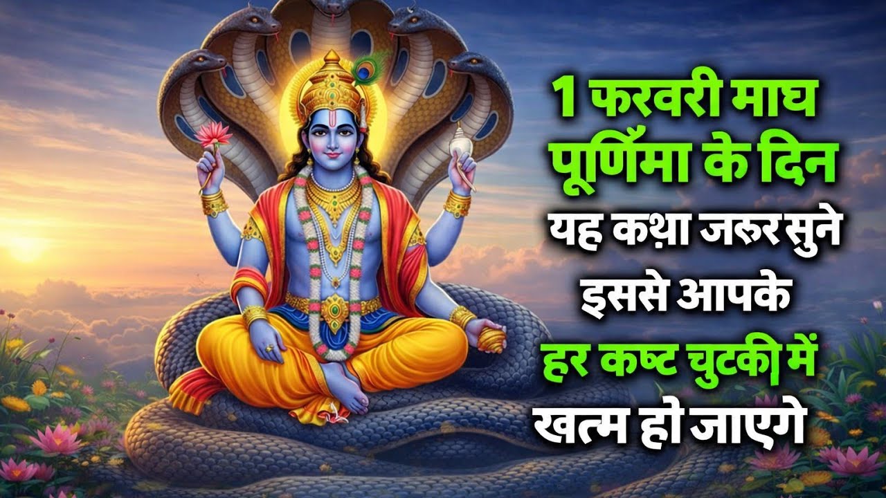 1 फरवरी माघ पूर्णिमा के दिन यह कथा जरूर सुने इससे आपके हर कष्ट चुटकी मैं खत्म हो जाएंगे #MaghPurnima