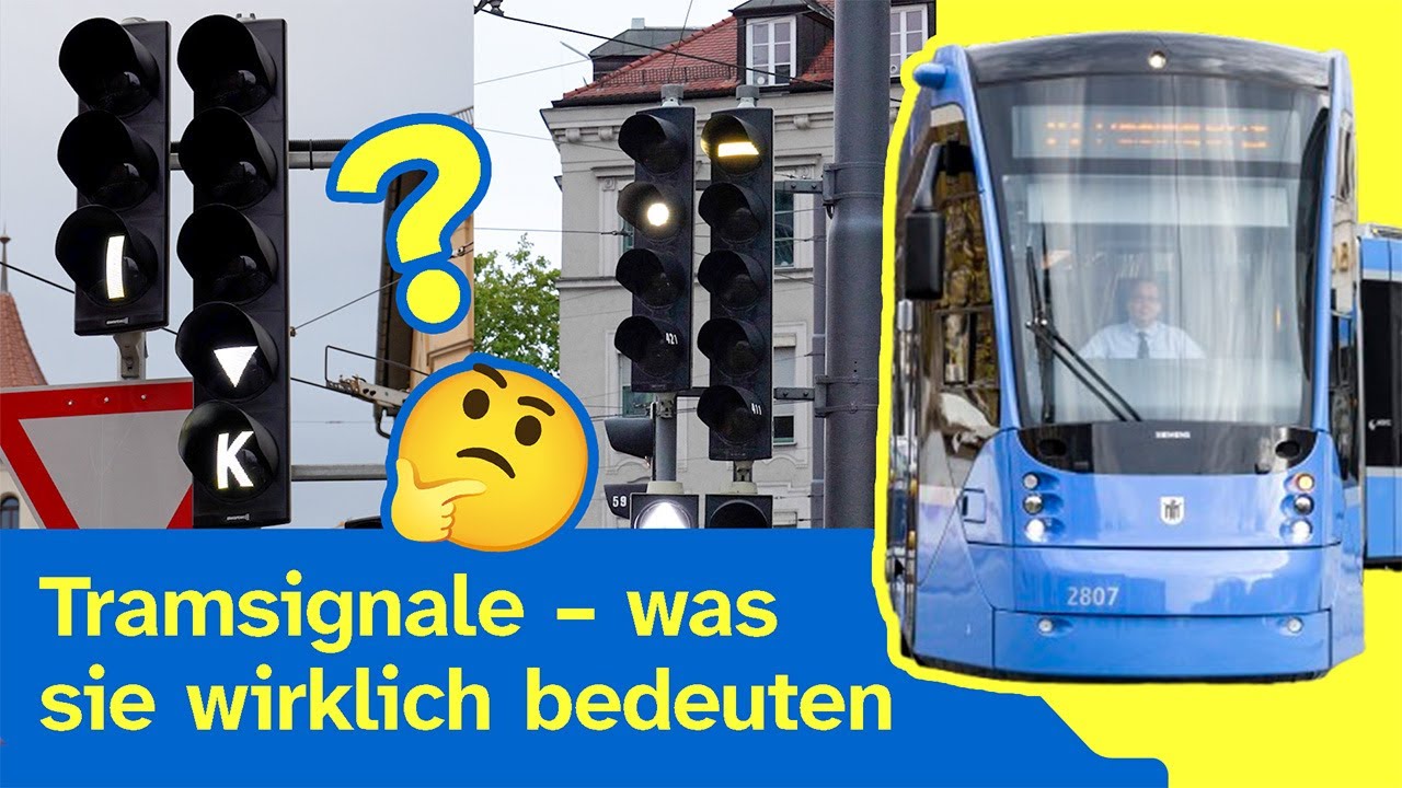 Trambahnampeln einfach erklärt: Die wichtigsten Zeichen 🧐🚦🚋