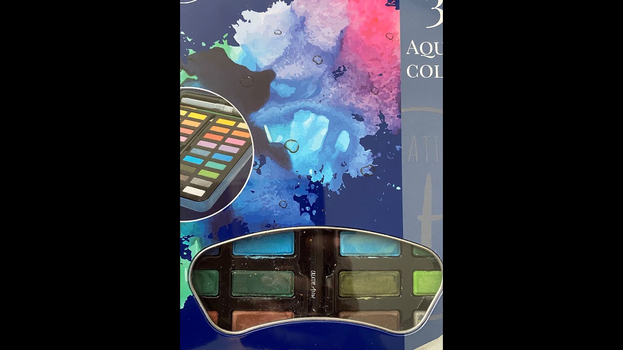 ACTION  : TEST 36 AQUARELLES NOUVELLE PALETTE DE COULEURS