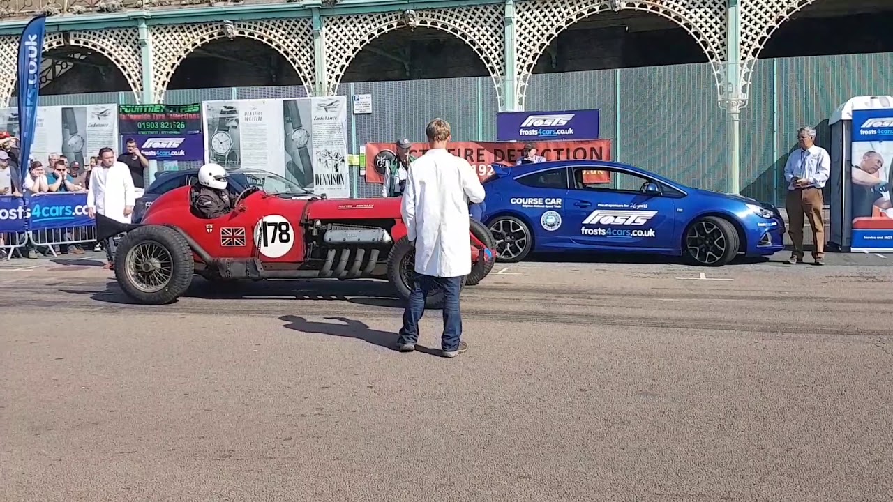 Napier Bentley at Brighton speed trials 2017