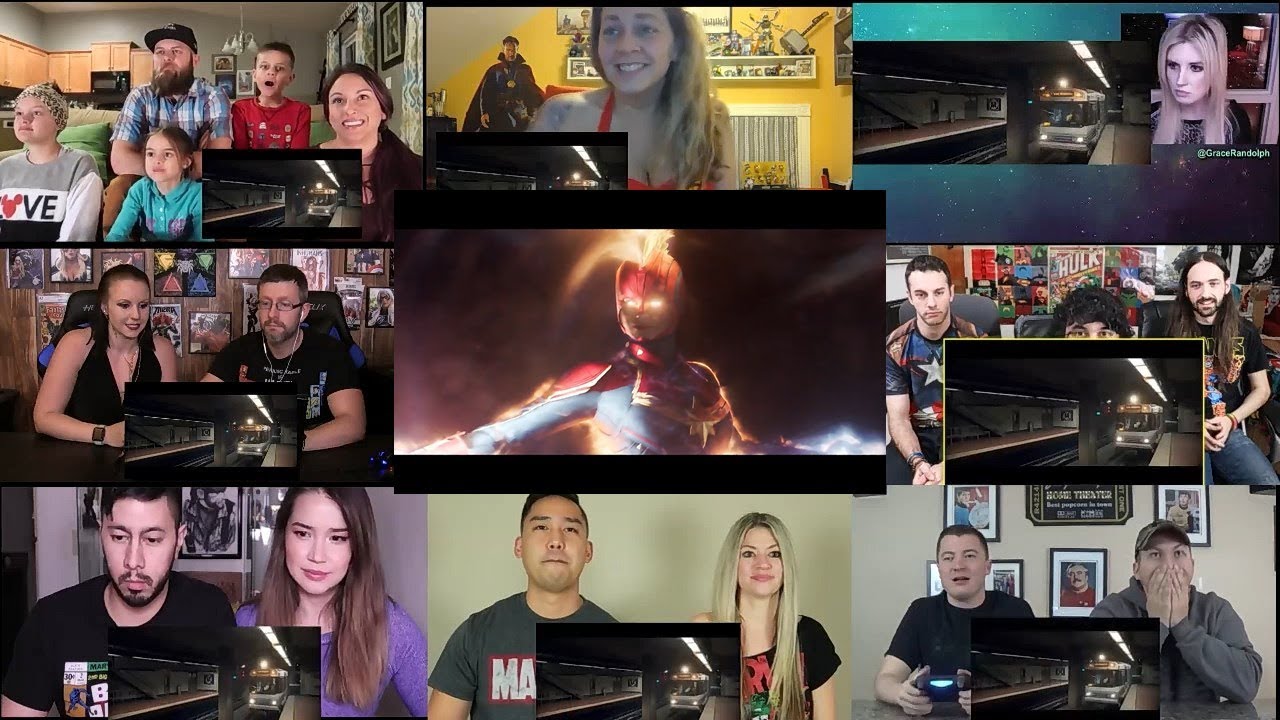 Marvel Studios' Captain Marvel -  Trailer 2 Reaction Mashup