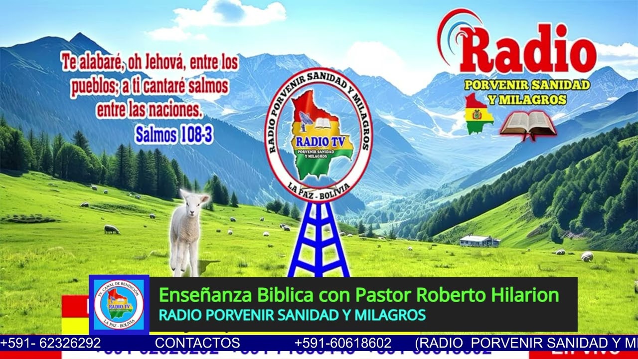 Enseñanza Bíblica con Pastor Roberto Hilarion Radio Porvenir Sanidad y Milagros 