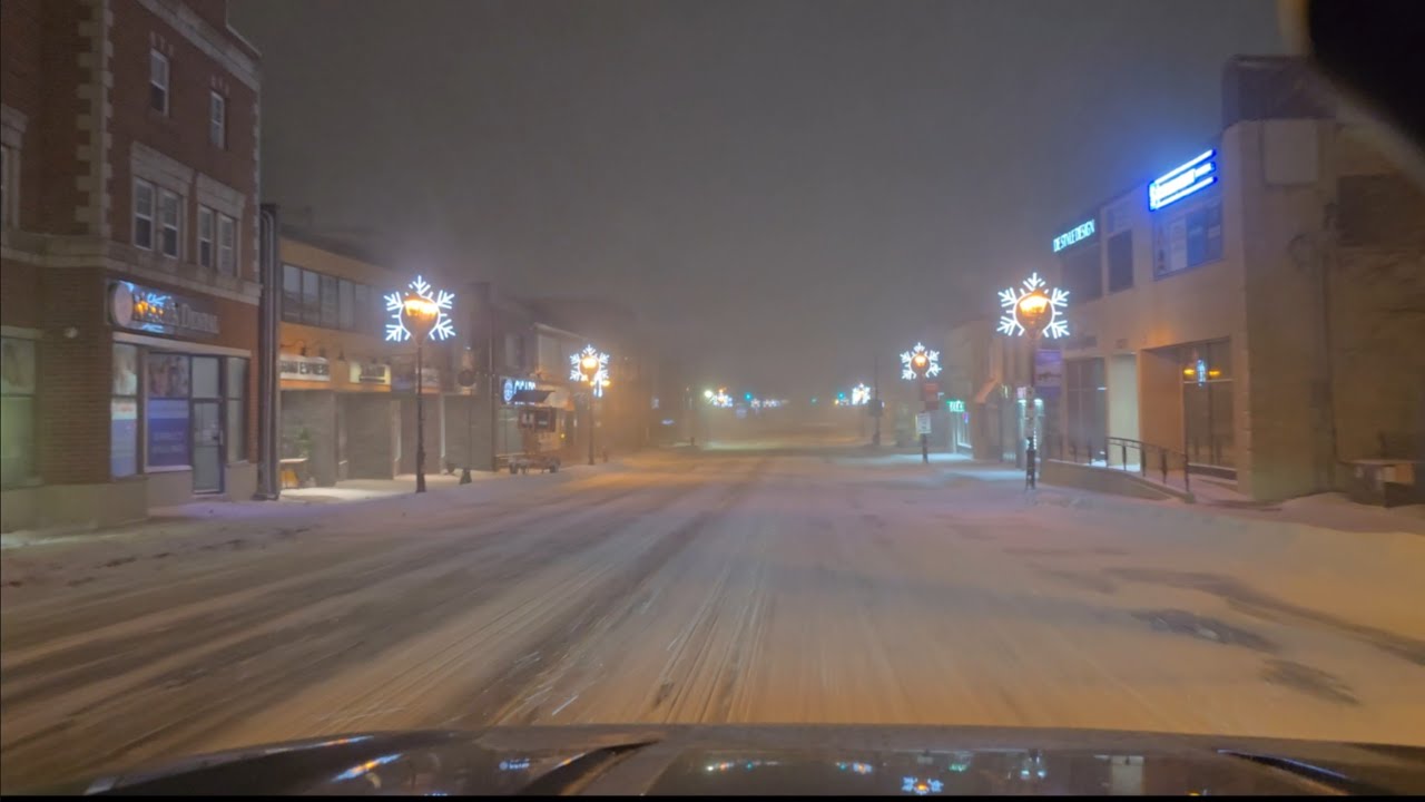 3AM Snow Drive POV, Richmond Hill