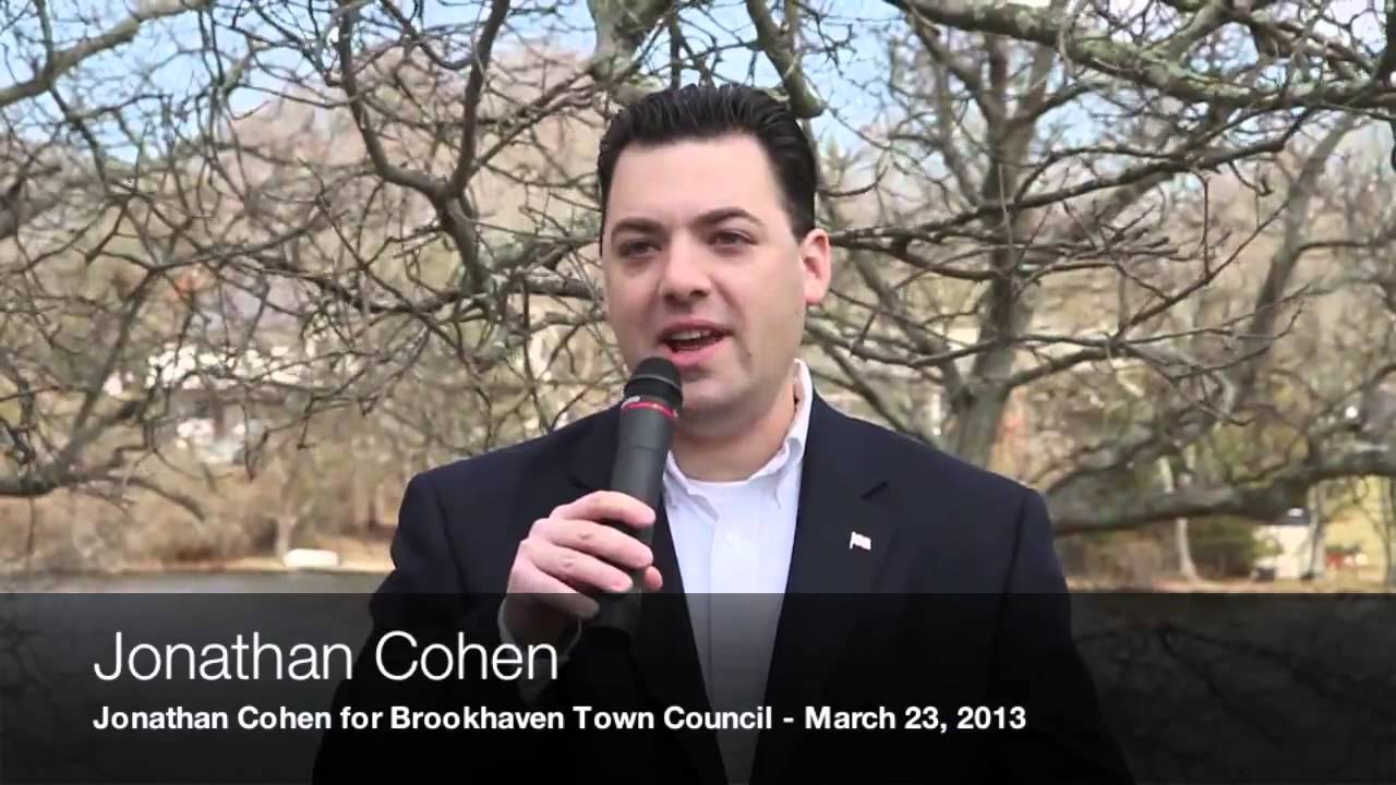Jonathan Cohen Announcement- Campaign for Brookhaven Town Council