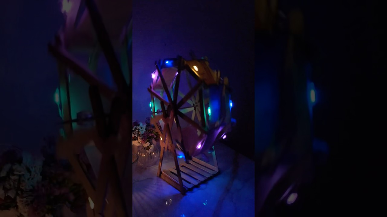 This Ferris Wheel is Pure Magic ✨🎡 #shorts #diy #ferriswheel #roomdecor #lightroom #handmade #craft