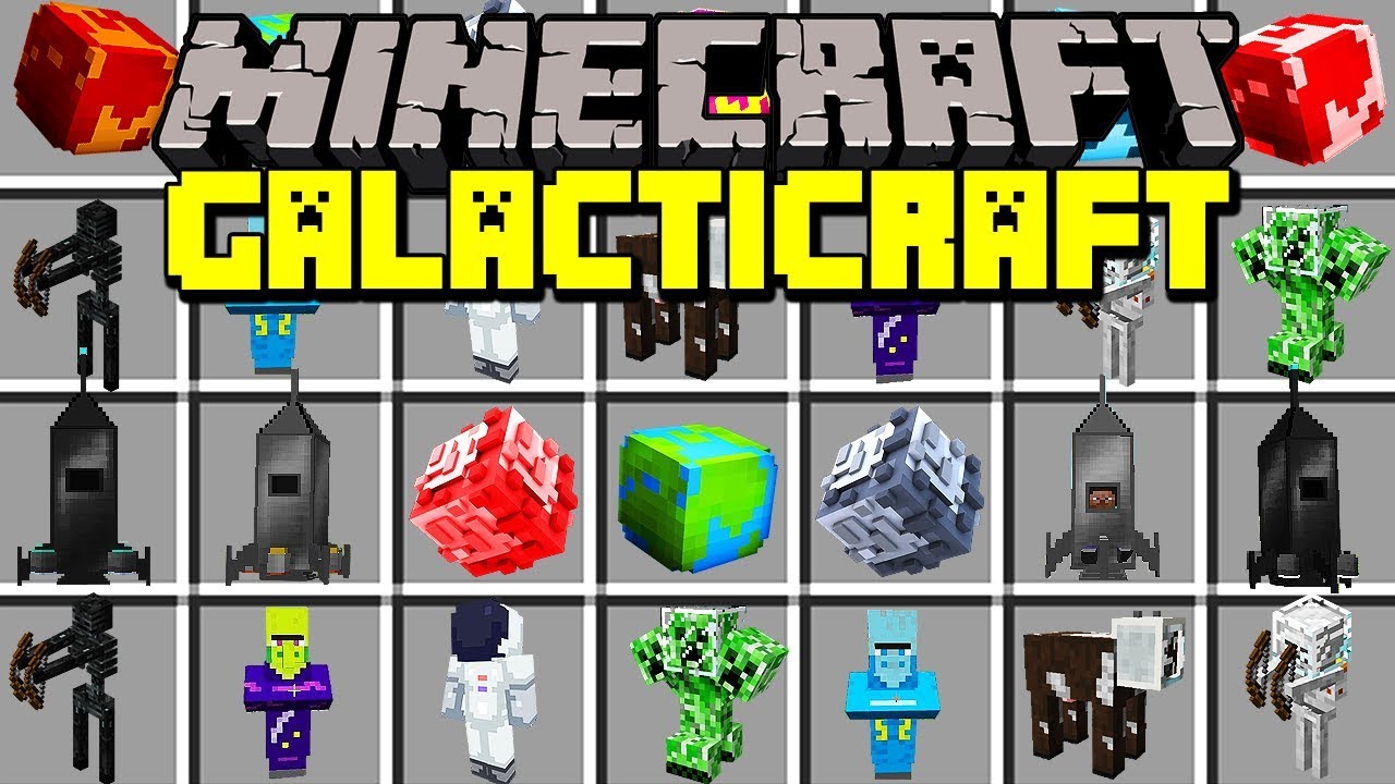 Minecraft GALACTICRAFT MOD! | TRAVEL TO SPACE, MOON, MARS, CREEPER BOSS, & MORE! | Modded Mini-Game