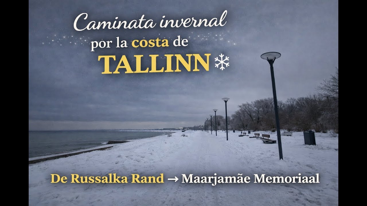 Caminando por la costa de Tallinn ❄️ | De Russalka Rand al Maarjamäe Memoriaal