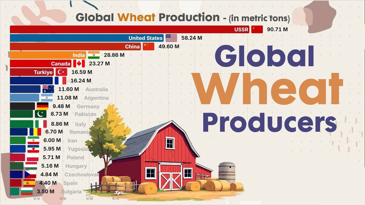 LARGEST PRODUCERS OF WHEAT WORLDWIDE