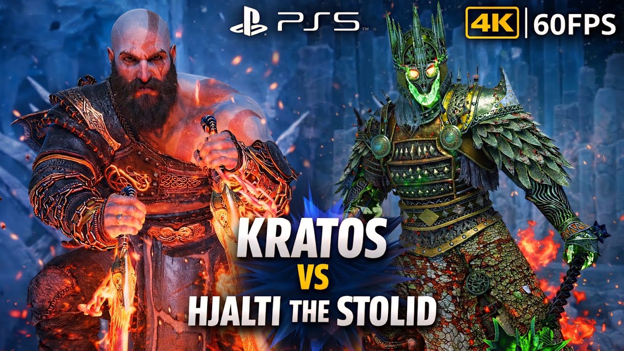 Hjalti the Stolid - god of war ragnarok berserker boss fight. 