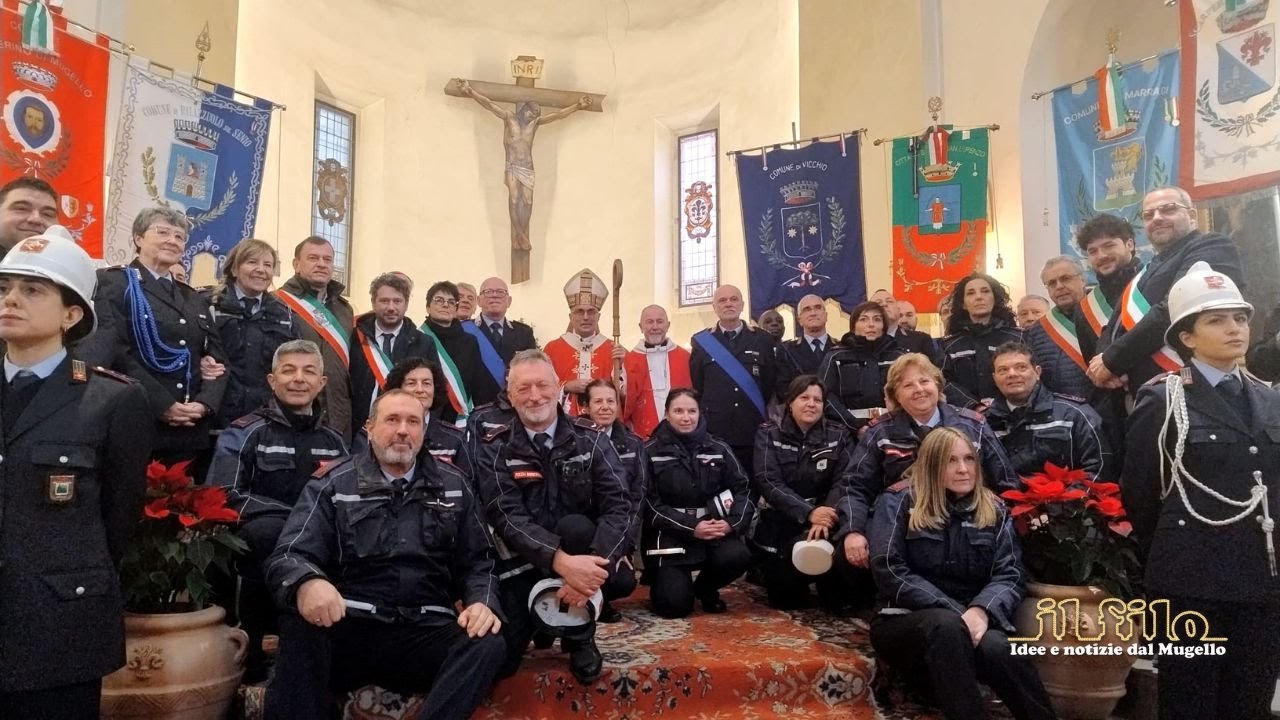 La Polizia Locale del Mugello festeggia il patrono. La Messa a Vicchio con l'arcivescovo