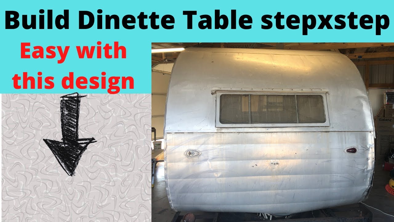 EP 146 DIY build vintage camper dinette table from scratch. Easy step by step instructions.