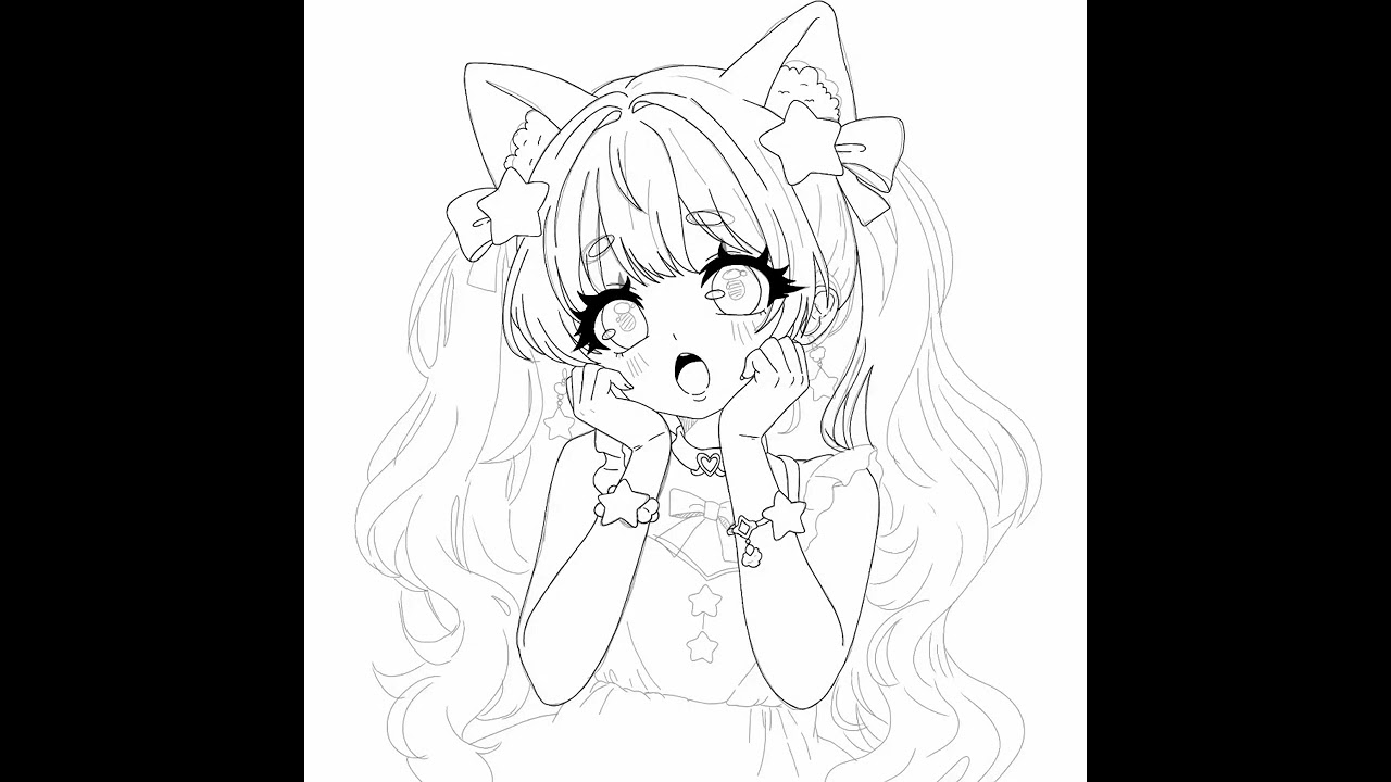 Uploading here too now!! Newest drawing. Head full of galaxies 🌟 #art #anime #animeart #animegirl 