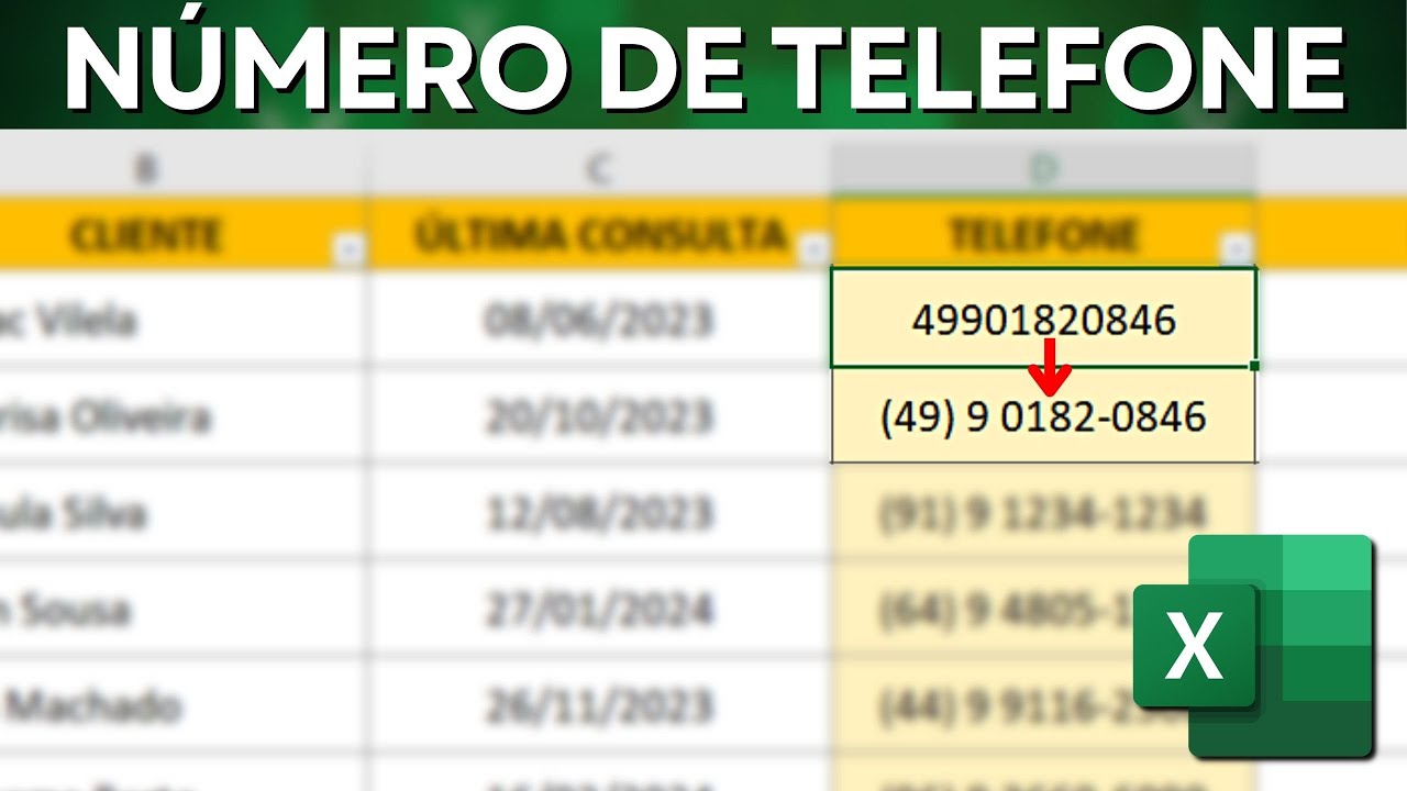 Como Fazer Formatação Automática para Número de Telefone no Excel | Personalizar Números